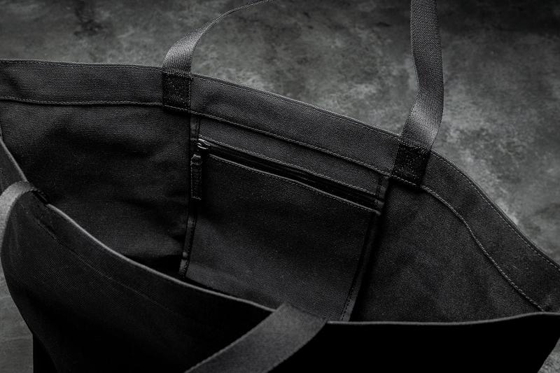 Women's Nobull Waxed Canvas Open Top Tote Bags Black | SG R3228V